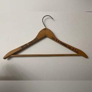Vintage Wooden Clothing Coat Hanger Hotel Endicott NYC New York City